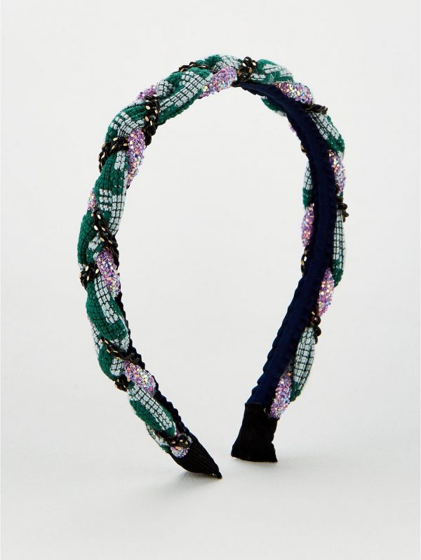 buy beaded plait hair band multi 5f15c9865043f