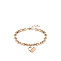 buy boss gold plated stainless steel beads and heartlock bracelet 5f159b0716b78