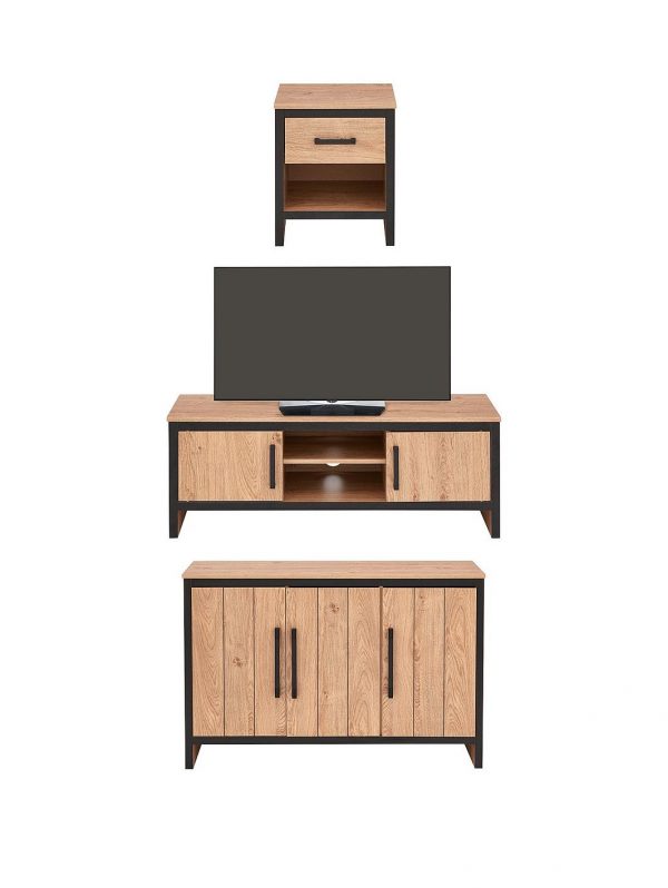 buy boston 3 piece package tv unit sideboard and lamp table 5f17c3b78172c