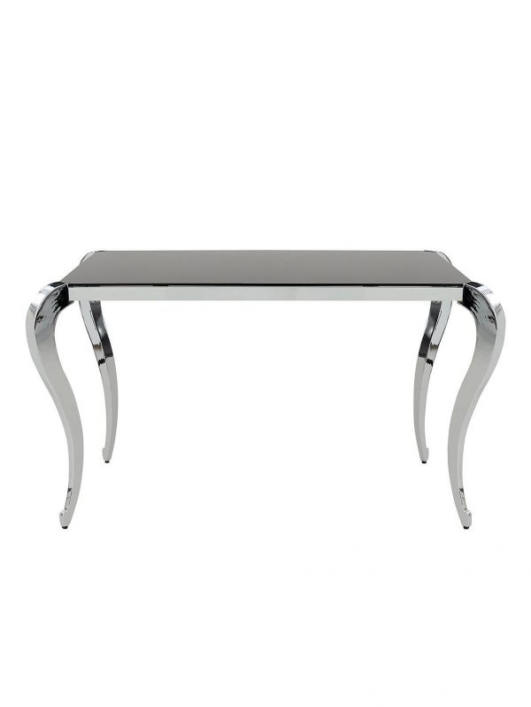 buy boutique 139 cm glass dining table 4 chairs 5f19161f3fcaa