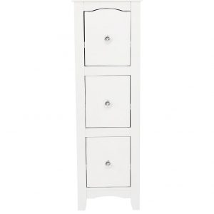 buy bude 3 drawer bathroom cabinet includes chrome and crystal handles 5f17c5d35fe78