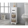 buy burford ready assembled painted narrow bathroom storage unit white 5f2101599e7f2