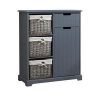 buy burford ready assembled painted side by side bathroom storage unit grey 5f1a691708b2b