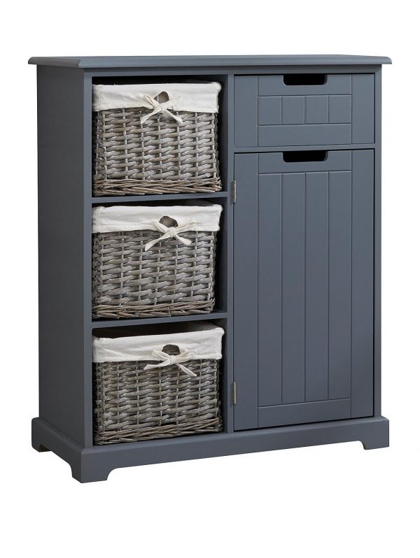 buy burford ready assembled painted side by side bathroom storage unit grey 5f1a6919cbe86