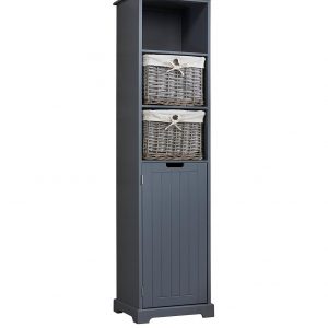 buy burford ready assembled painted tall bathroom storage unit grey 5f1a69e7cdbda