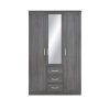 buy camberley 3 door 3 drawer mirrored wardrobe 5f1f9fd32f70f