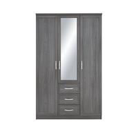 buy camberley 3 door 3 drawer mirrored wardrobe 5f1f9fd32f70f
