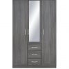 buy camberley 3 door 3 drawer mirrored wardrobe 5f1f9fd891620