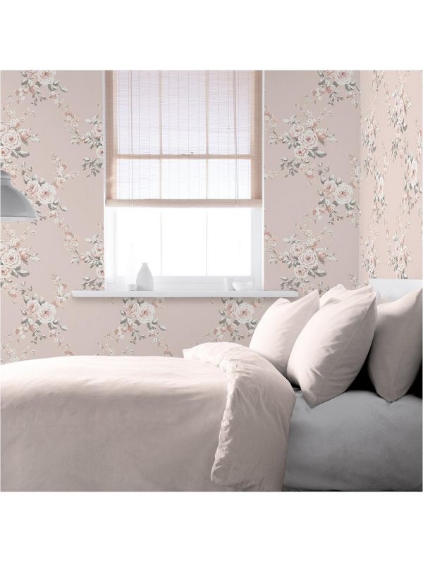 buy canterbury floral wallpaper pink 5f1a7ad7b5148