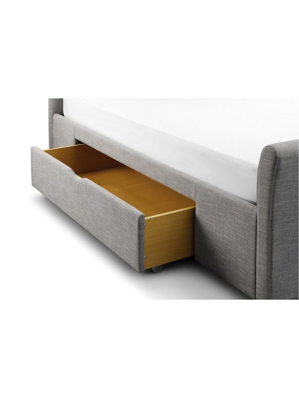 buy capri fabric bed frame with drawers 5f1cfb77653c6