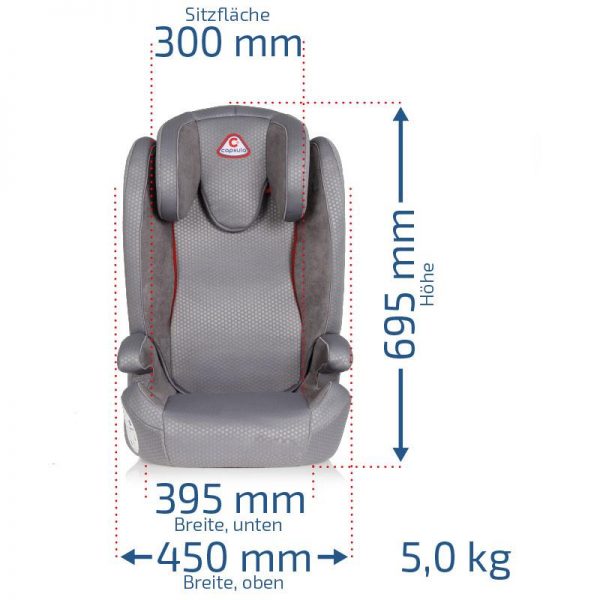 buy child seat capsula mt5 polyester isofix no group 2 3 grey 5f198eb6de37b