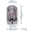 buy child seat capsula mt6 polyester isofix no group 1 2 3 grey 5f198efc61a17