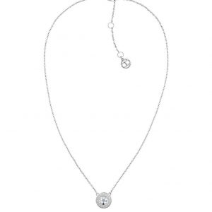 buy classic silver plated cubic zirconia pendant ladies necklace 5f1ae02e264ae