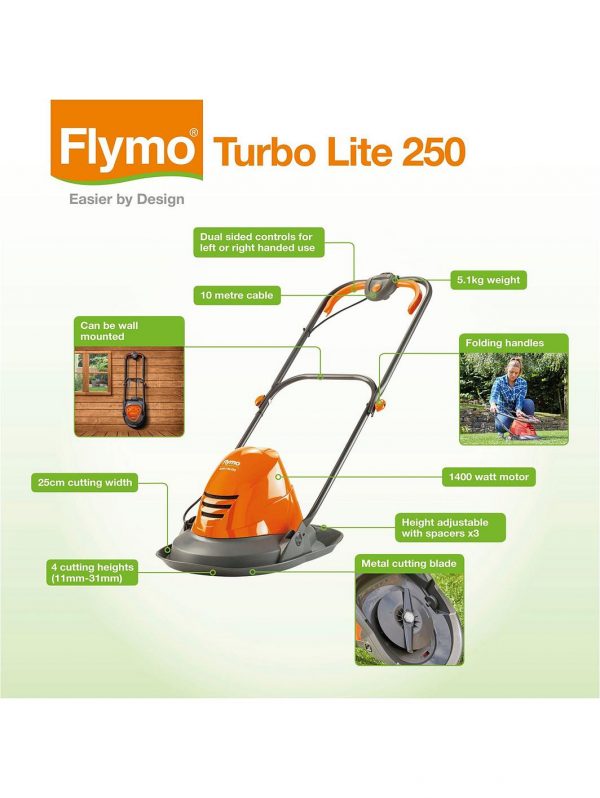 buy corded turbo lite 250 hover mower 1400w 5f22603750e75