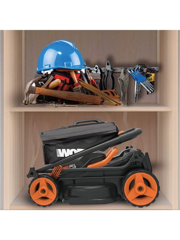 buy cordless 34cm dual battery lawn mower wg779e 2 5f1a756aaeabb