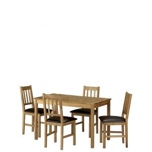 buy coxmoor 118 cm solid oak dining table 4 chairs 5f1bb92f70d90