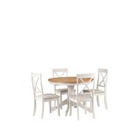 buy davenport 106 cm round dining table 4 chairs 5f1a67e7d2976