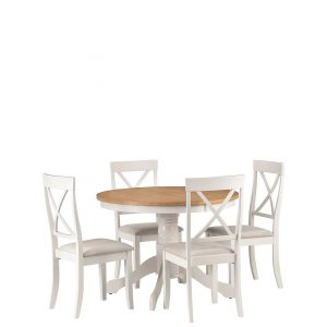 buy davenport 106 cm round dining table 4 chairs 5f1a67eef0f3f