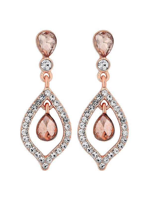 buy double teardrops rose gold earrings 5f16ed54535b3