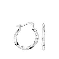 buy evoke sterling silver swarovski crystal 20mm twist creole hoop earrings 5f16eda3edfe8