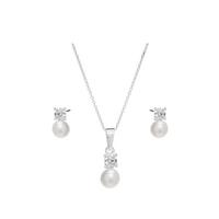 buy fresh water pearl and cubic zirconia jewellery set 5f1869e614594