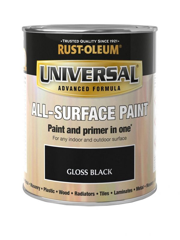 buy gloss black universal metal and all surface paint 750ml 5f19289c16476