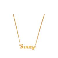 buy gold plated sterling silver personalised script name necklace on adjustable curb chain 5f1ae063f19b9
