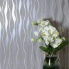 buy grey metallic wave wallpaper 5f17d7efa898c