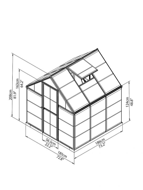 buy harmony 6 x 6ft greenhouse silver 5f210cf1ecd3d