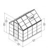 buy harmony 6 x 8ft greenhouse silver 5f17d1adb4a80