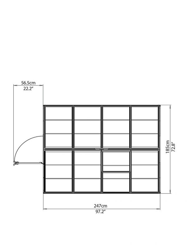 buy harmony 6 x 8ft greenhouse silver 5f17d1af67459