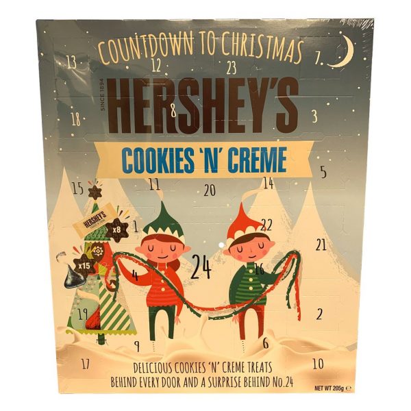 buy hersheys cookies creme advent calendar countdown american chocolate fun kids 5f1ac8673480f