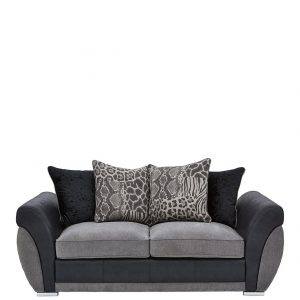buy hilton fabric and faux leather scatter back sofa bed 5f191452f244c