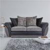 buy hilton fabric and faux leather scatter back sofa bed 5f191453e2120