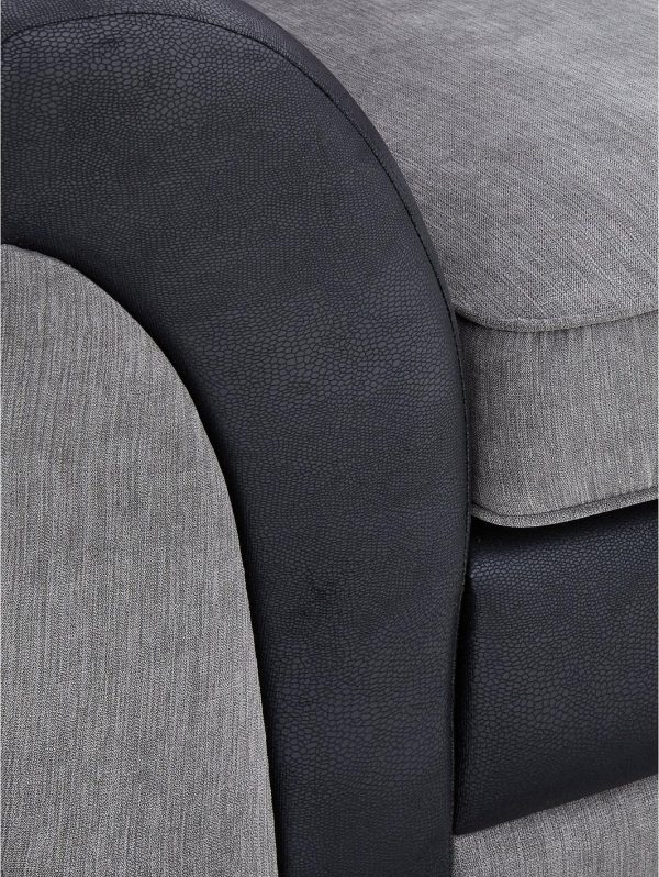 buy hilton fabric and faux leather scatter back sofa bed 5f191456571e9