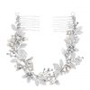 buy jon richard clara brushed leaves fresh water pearl and crystal double comb hair piece 5f15c9a493ba3