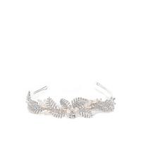 buy jon richard leah crystal pave leaf and pearl tiara 5f186ca09702a