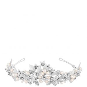 buy jon richard silver crystal and pearl tiara 5f15c9d483455