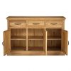 buy kingston 100 solid wood ready assembled large sideboard 5f1a6903bb17e
