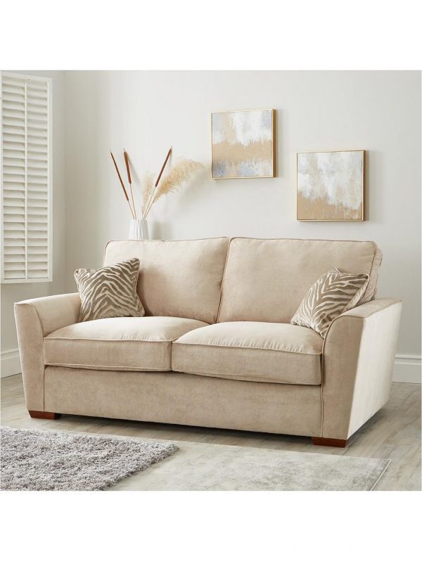 buy kingston fabric 3 seater standard back sofa 5f17c078b99ef
