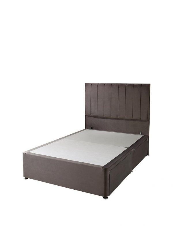 buy liberty velvet divan headboard grey 5f1fa448826fe
