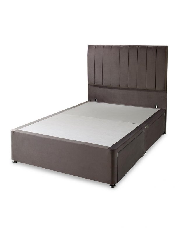buy liberty velvet divan headboard grey 5f1fa44c4e6a2