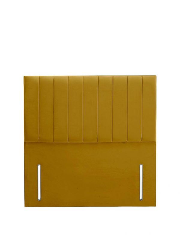 buy liberty velvet divan headboard ochre 5f190d57e8fc6