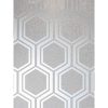 buy luxe hexagon silver wallpaper 5f1a7af59ad35