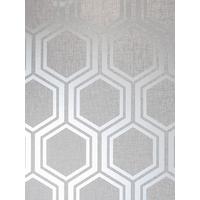 buy luxe hexagon silver wallpaper 5f1a7af59ad35