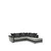 buy manhattan fabric and faux snakeskin right hand single arm scatter back corner chaise sofa 5f1a682fdd6df