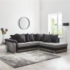 buy manhattan fabric and faux snakeskin right hand single arm scatter back corner chaise sofa 5f1a68389796b