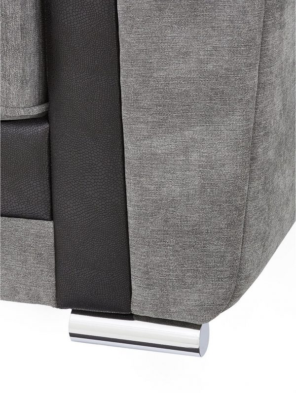 buy manhattan fabric and faux snakeskin right hand single arm scatter back corner chaise sofa 5f1a6842c69e3