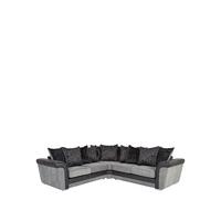 buy manhattan fabric and faux snakeskin scatter back corner group sofa 5f1a6866b7f1d