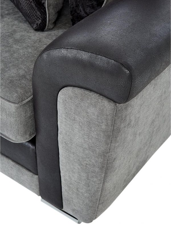 buy manhattan fabric and faux snakeskin scatter back corner group sofa 5f1a68735bfd0